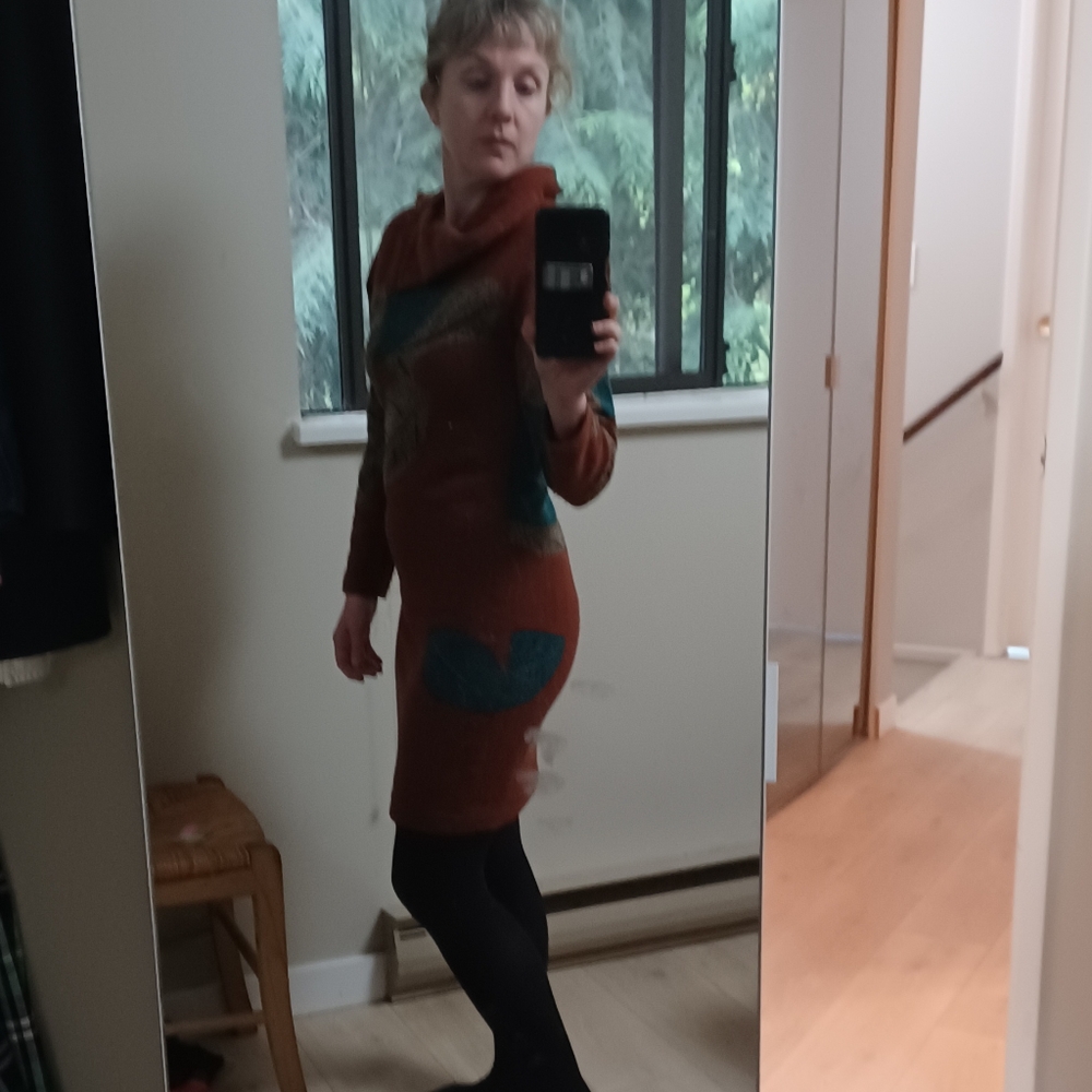 Stunning vintage wool dress